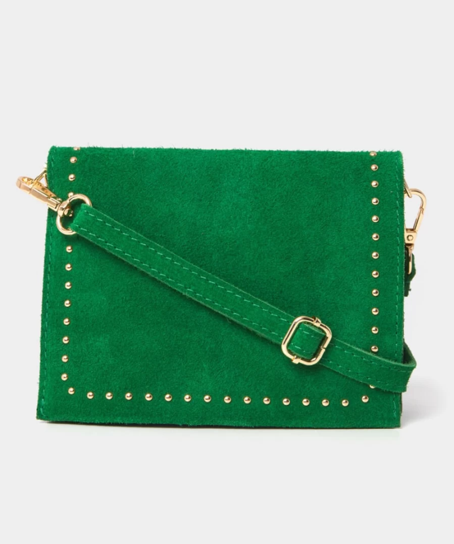 Joe Browns Women's Green Suede Cross Body Bag - Stylish & Lightweight Handbag