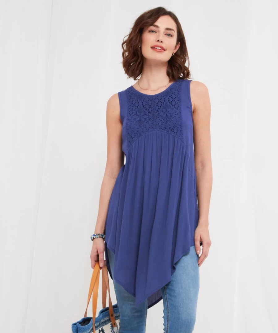 Joe Browns Women's Navy Summer Essentials Tunic Top