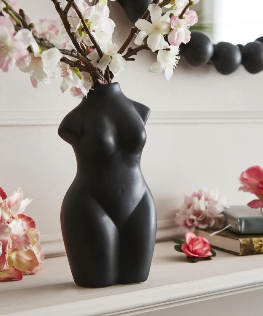 Joe Browns Ivory Statement Body Vase - Elegant Home Decor Piece