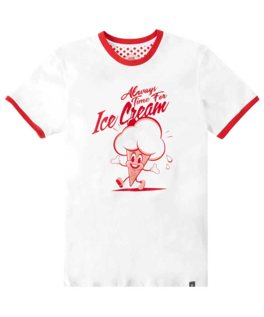 Joe Browns Men's Always Time Tee in Cream - Classic Casual T-Shirt