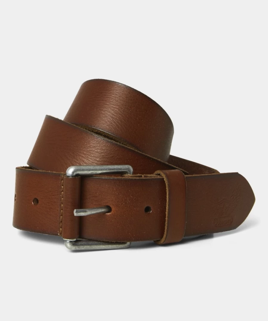 Joe Browns Men's Premium Cognac Leather Belt - Genuine Leather Dress Belt for Men