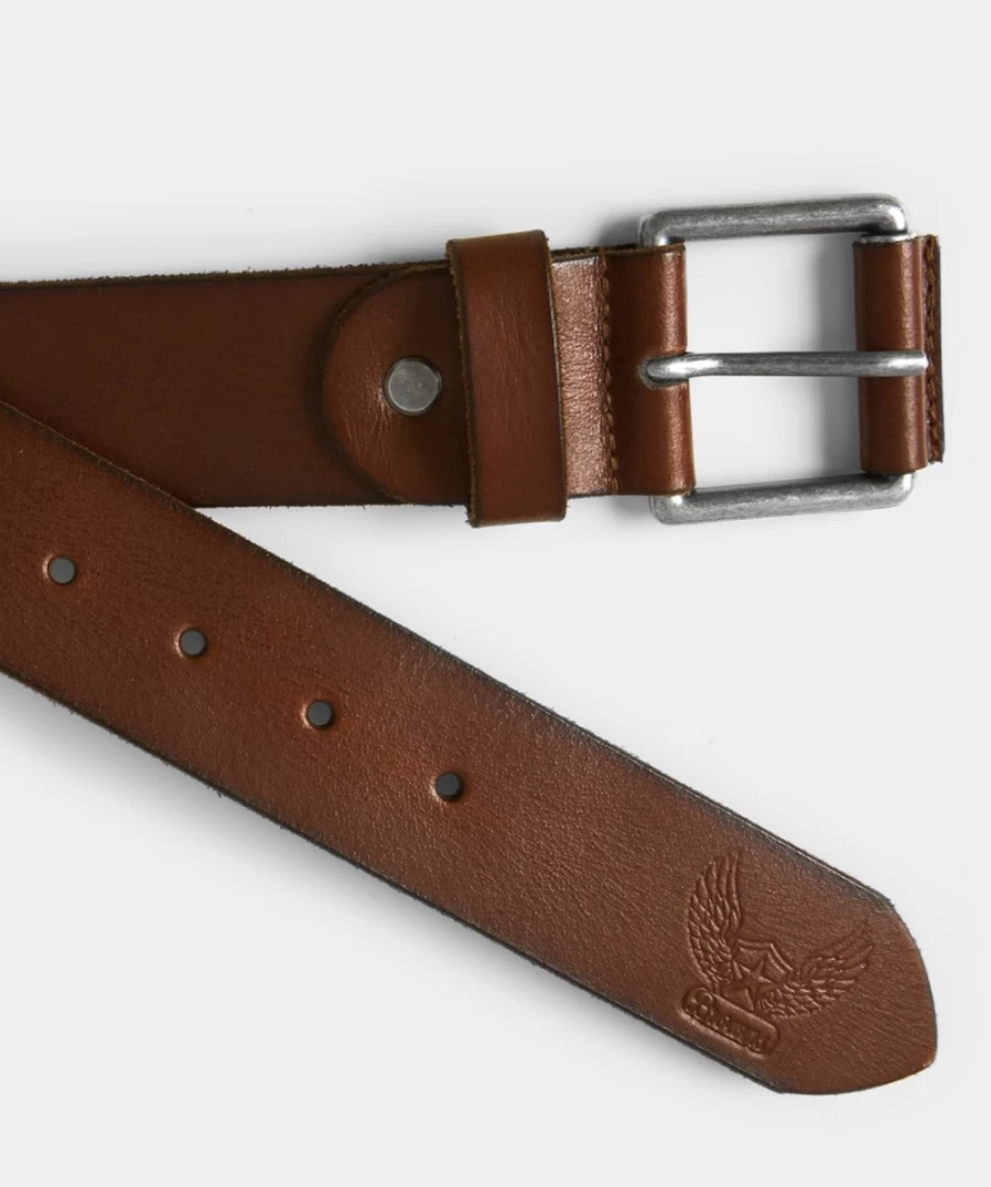 Joe Browns Men's Premium Cognac Leather Belt - Genuine Leather Dress Belt for Men