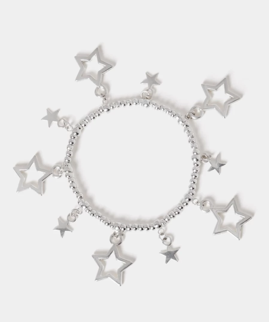 Joe Browns Women's Silver Star Gazer Stretch Bracelet - Elegant Astronomy Inspired Jewelry