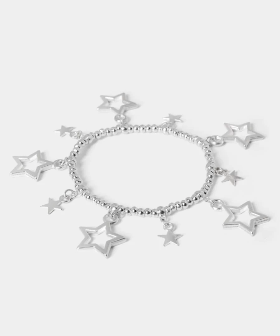 Joe Browns Women's Silver Star Gazer Stretch Bracelet - Elegant Astronomy Inspired Jewelry