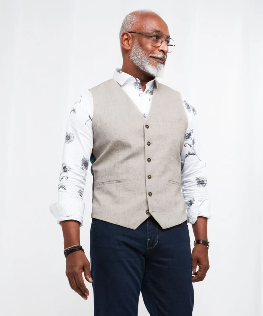 Joe Browns Men's Oatmeal Waistcoat – Summer Stand Out Style