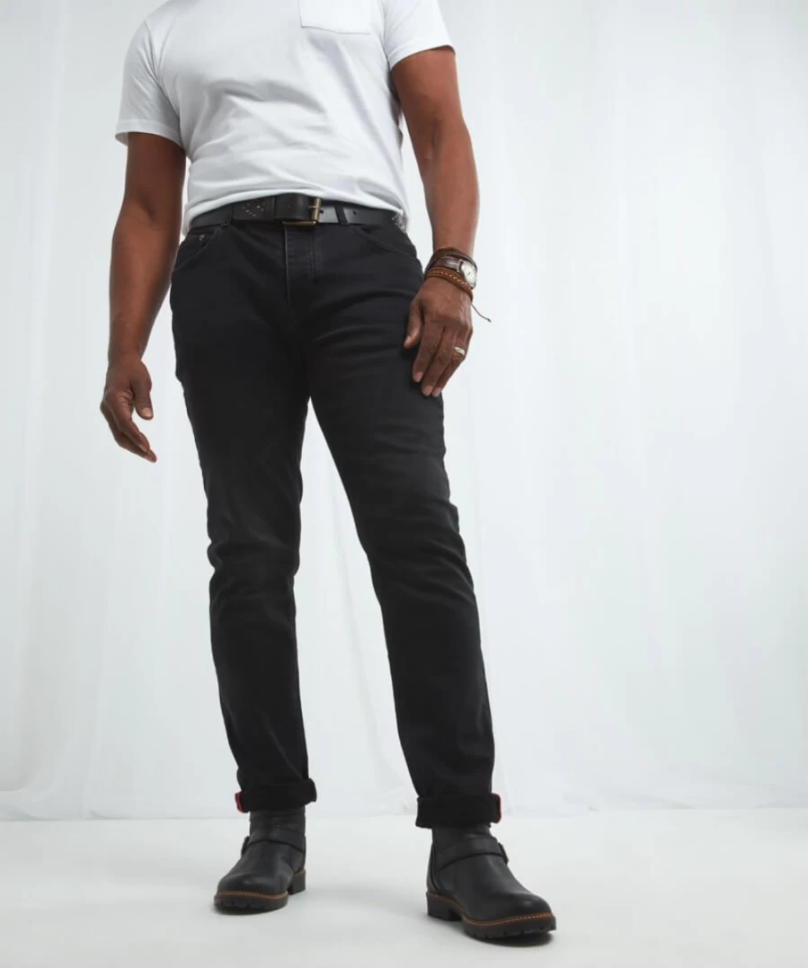 Joe Browns Men's Washed Black Superb Fit Jeans - Premium Slim Denim Pants