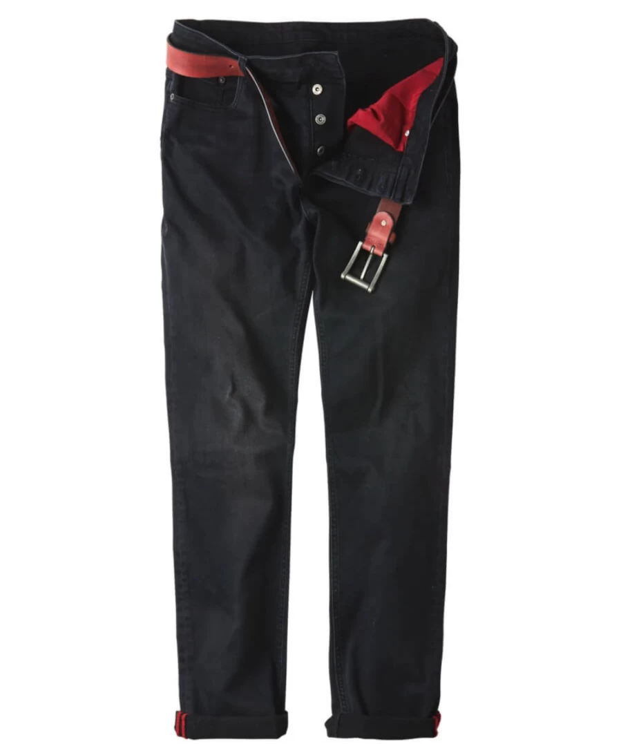 Joe Browns Men's Washed Black Superb Fit Jeans - Premium Slim Denim Pants