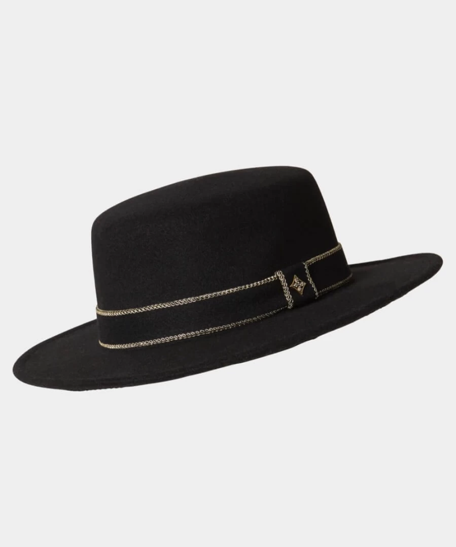 "Joe Browns Women's Black Buenos Aires Fedora Hat"