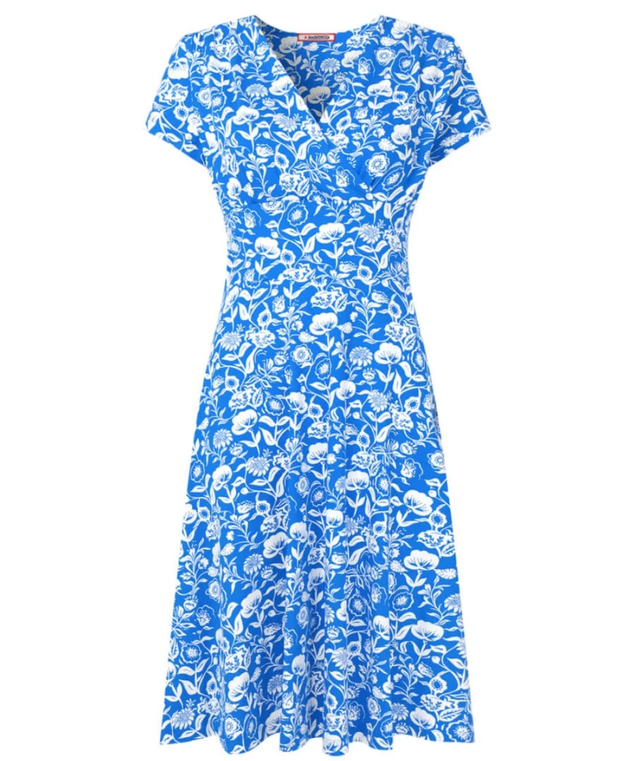 Joe Browns Women's Emily Blue Jersey Dress - Comfortable Casual Wear